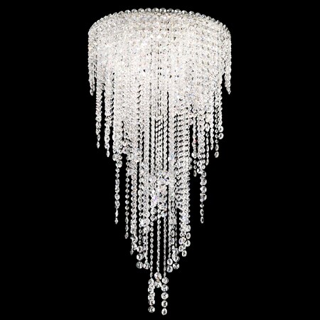 Schonbek Chantant 5 Light 110V Pendant in Stainless Steel with Clear Heritage C CH1812N-401H